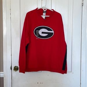 NWT UGA Red Windbreaker Pullover